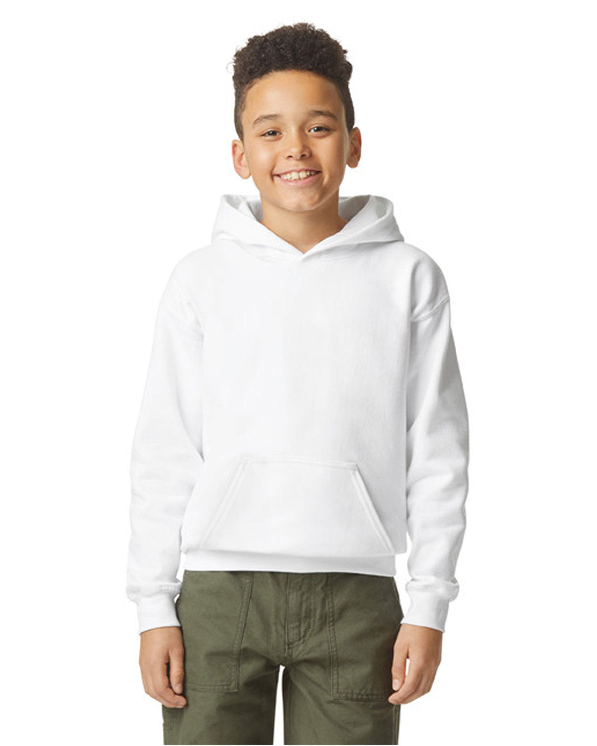 Gildan SF500B: Youth Softstyle Midweight Fleece Hooded Sweatshirt