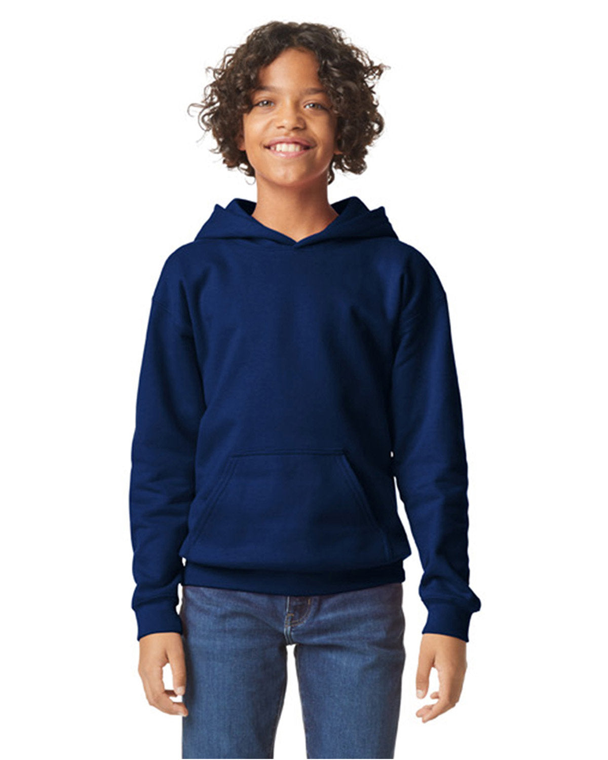 Gildan SF500B: Youth Softstyle Midweight Fleece Hooded Sweatshirt