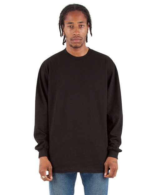 Shaka Wear 14769 S / Black SHMHLS-Unisex Max Heavyweight Long Sleeve T-Shirt