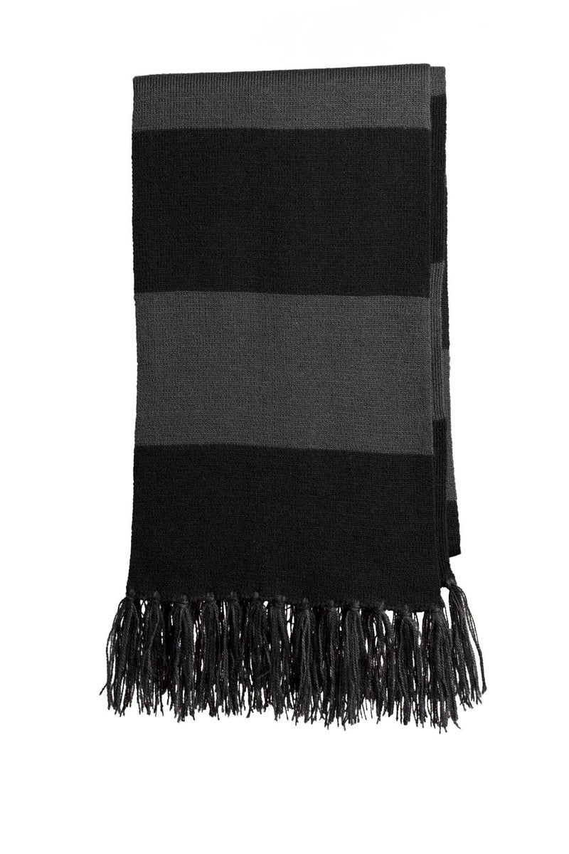 Sport-Tek Accessories OSFA / Black/ Iron Grey Sport-Tek STA02: Spectator Scarf