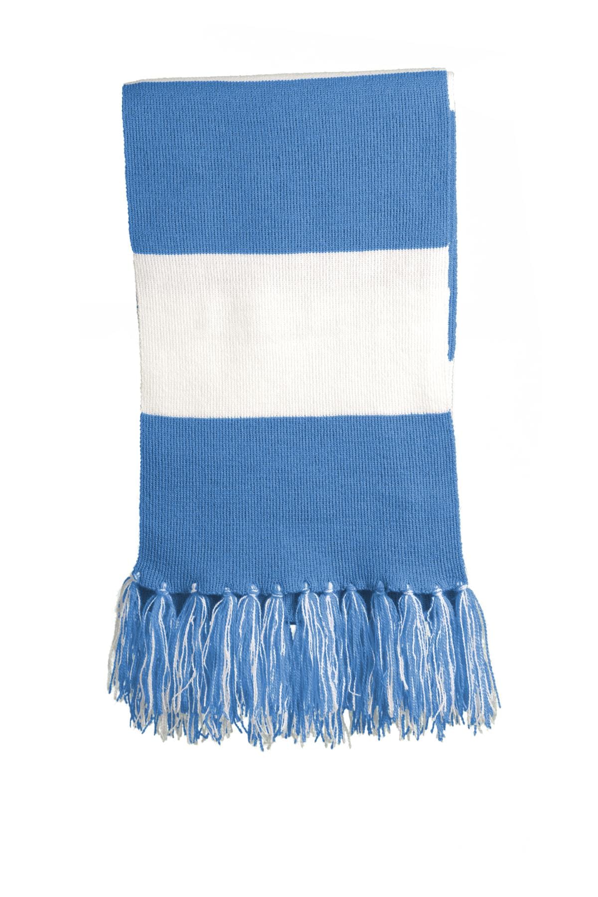 Sport-Tek Accessories OSFA / Carolina Blue/ White Sport-Tek STA02 Spectator Scarf