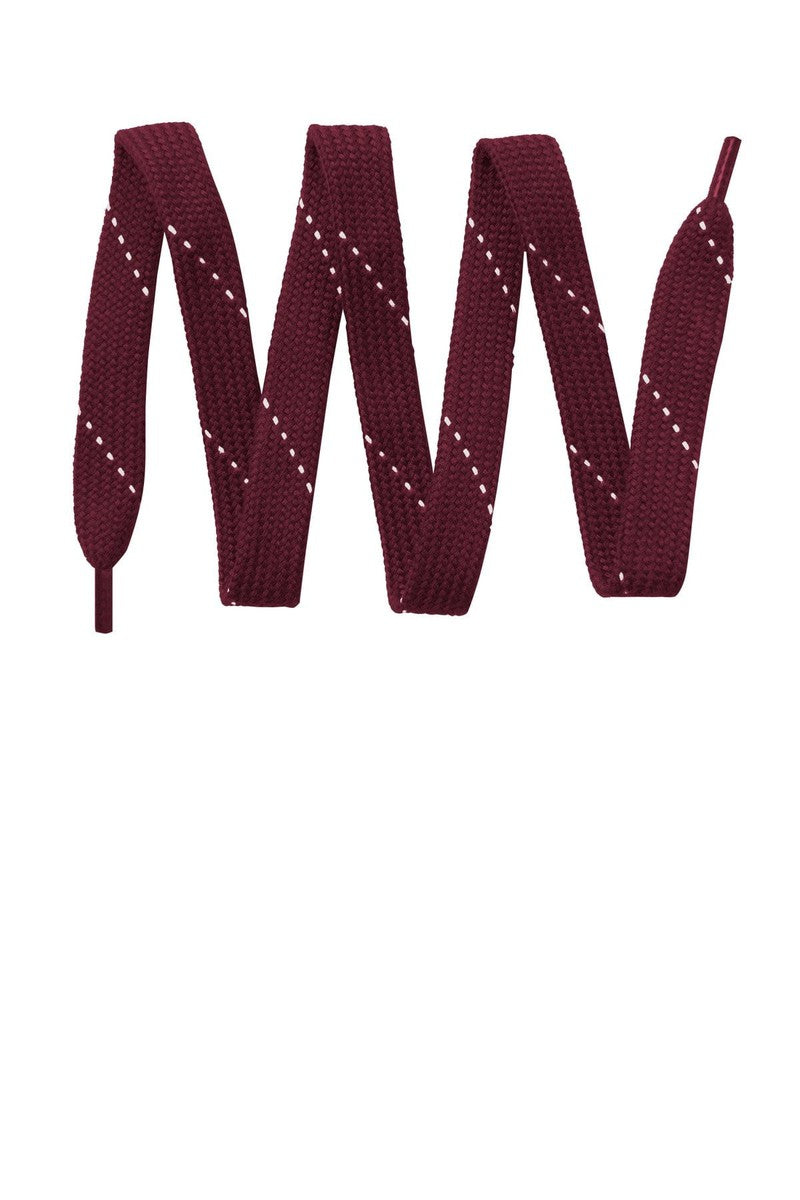 Sport-Tek Laces in Maroon/ White