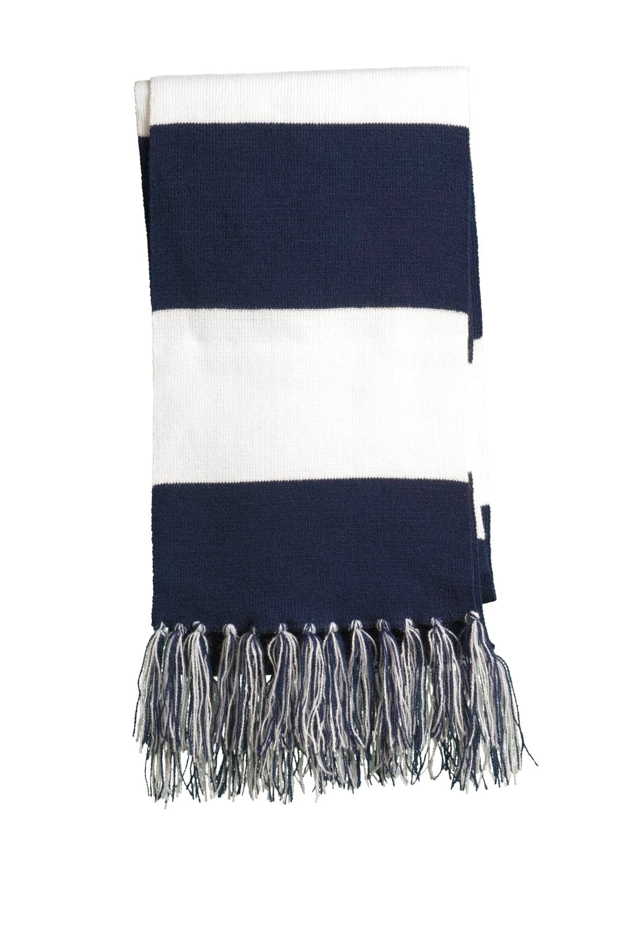 Sport-Tek Accessories OSFA / True Navy/ White Sport-Tek STA02 Spectator Scarf