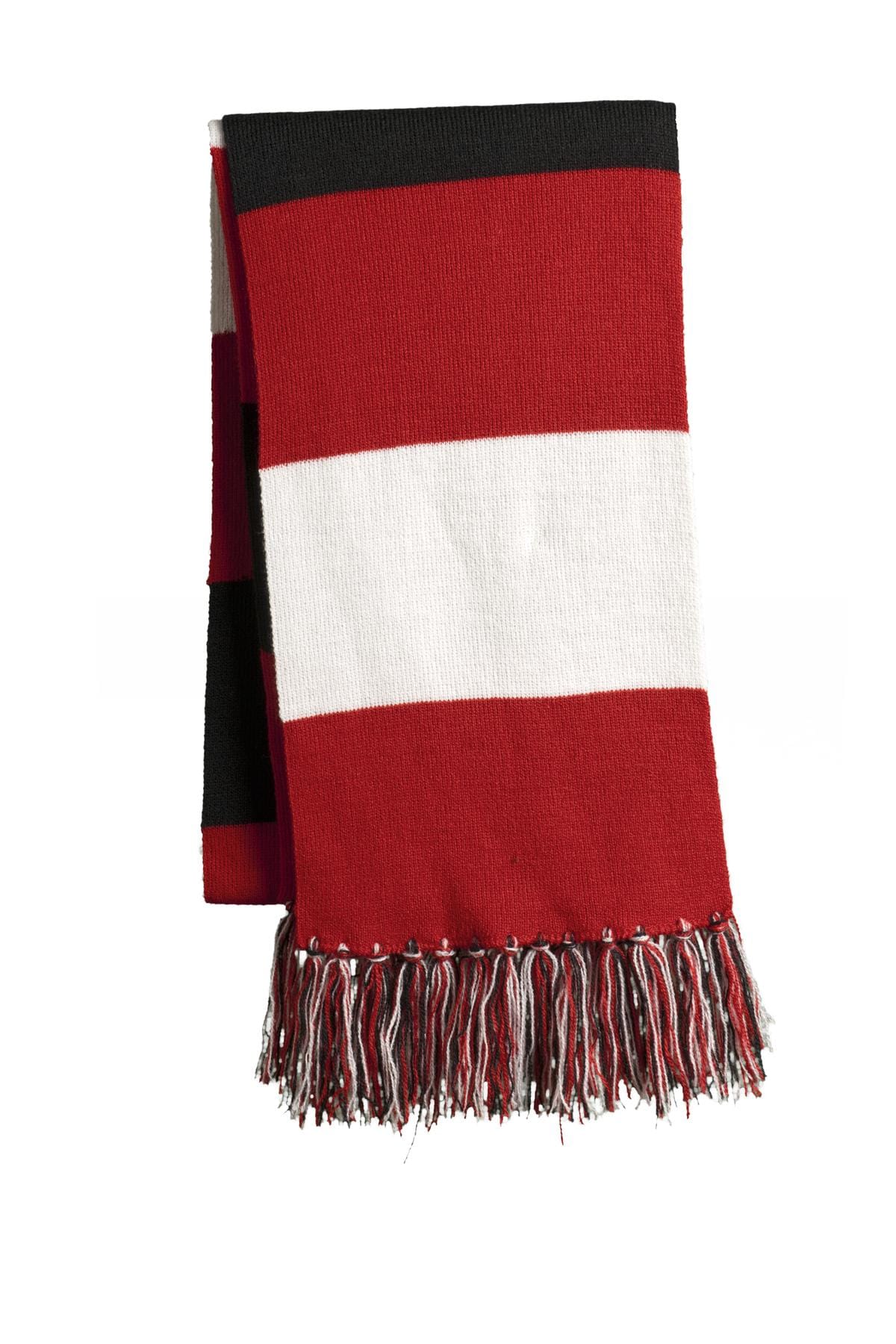 Sport-Tek Accessories OSFA / True Red/ White/ Black Sport-Tek STA02 Spectator Scarf