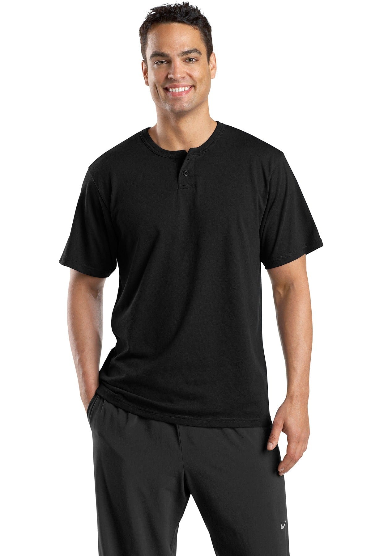 Sport-Tek Activewear DISCONTINUED  Sport-Tek ®  Short Sleeve Henley.  T210