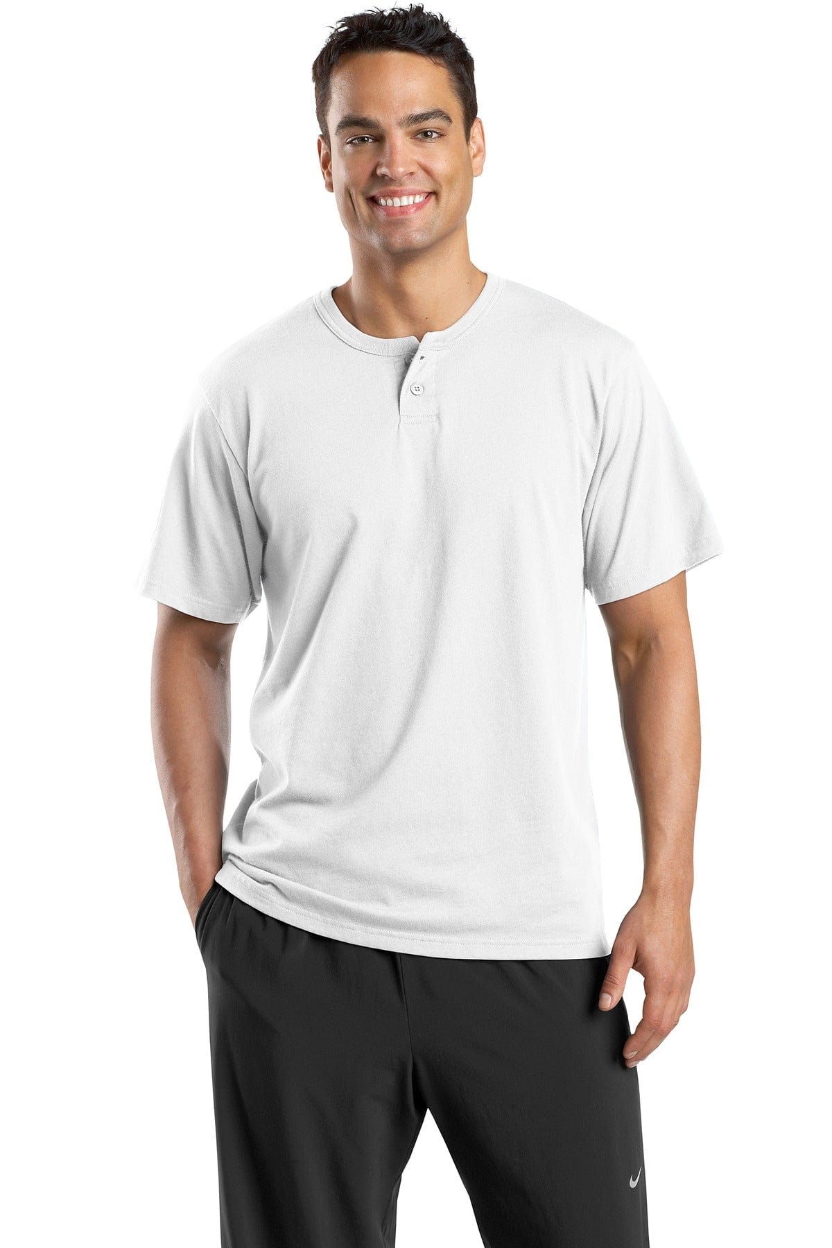 Sport-Tek Activewear DISCONTINUED  Sport-Tek ®  Short Sleeve Henley.  T210