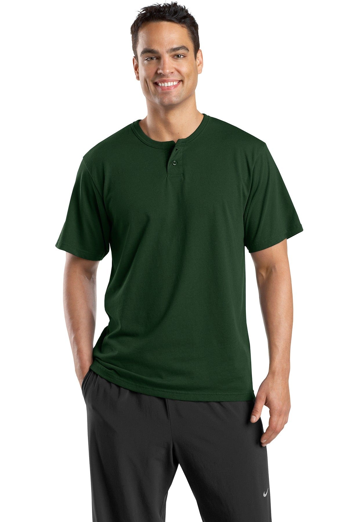 Sport-Tek Activewear DISCONTINUED  Sport-Tek ®  Short Sleeve Henley.  T210