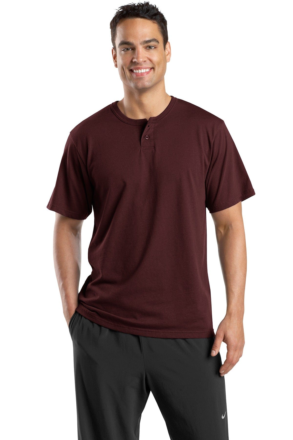 Sport-Tek Activewear DISCONTINUED  Sport-Tek ®  Short Sleeve Henley.  T210