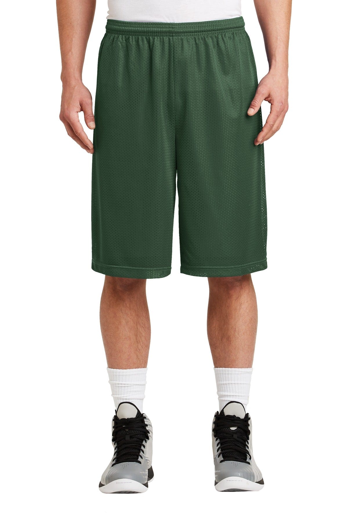 Sport-Tek Activewear XS / Forest Green DISCONTINUED  Sport-Tek ®  Extra Long PosiCharge ®  Classic Mesh Short. ST511