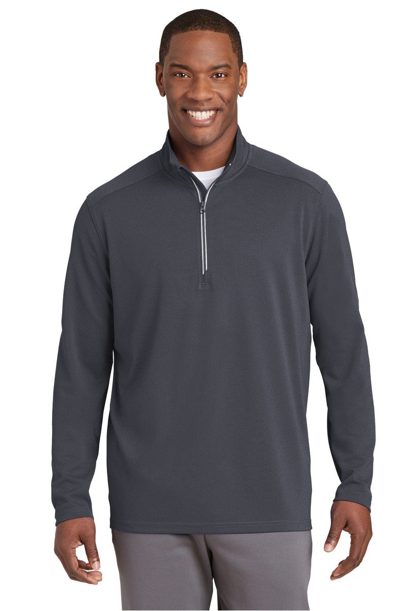 Sport-Tek Activewear XS / Iron Grey Sport-Tek ST860: Sport-Wick Textured 1/4-Zip Pullover
