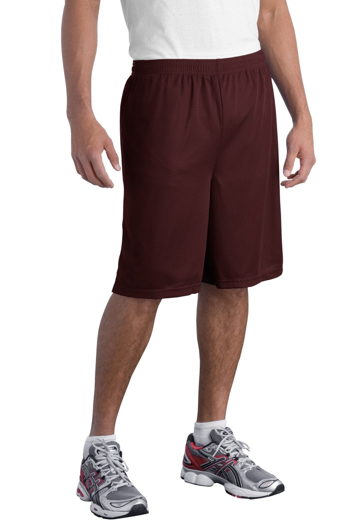 Sport-Tek Activewear XS / Maroon DISCONTINUED  Sport-Tek ®  Long Mesh Short. T515