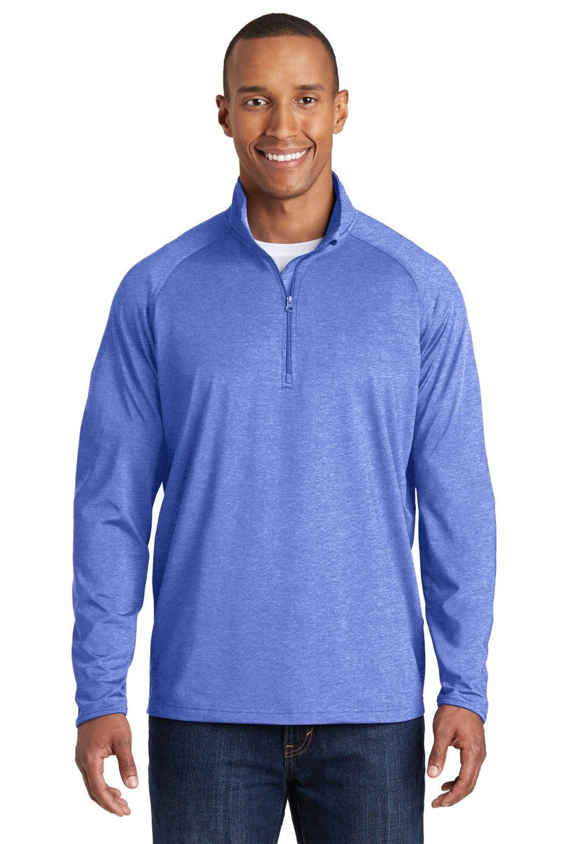 Sport-Tek Activewear XS / True Royal Heather Sport-Tek ST850: Sport-Wick Stretch 1/2-Zip Pullover
