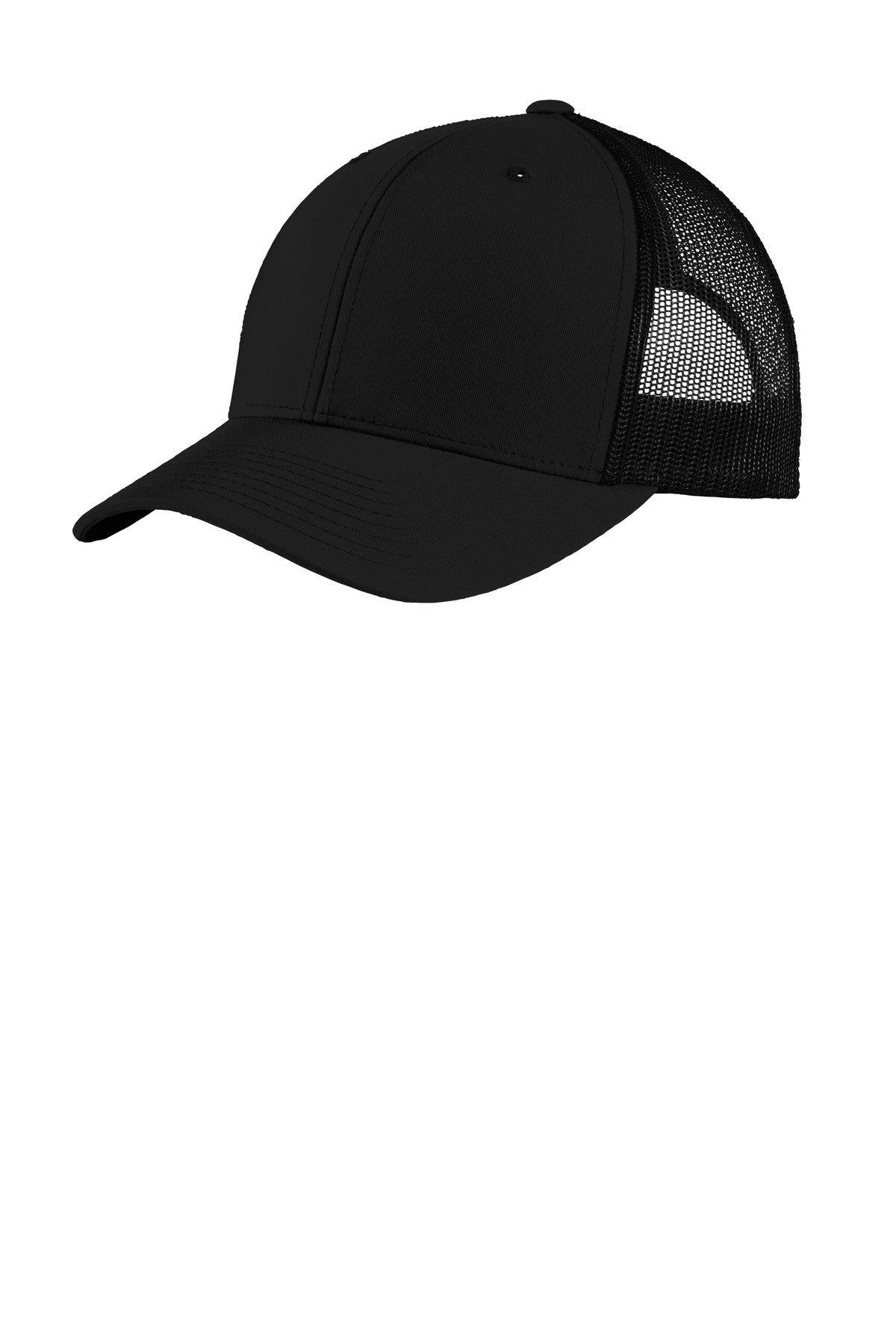 Sport-Tek Headwear OSFA / Black/ Black Sport-Tek STC39 Yupoong Retro Trucker Cap