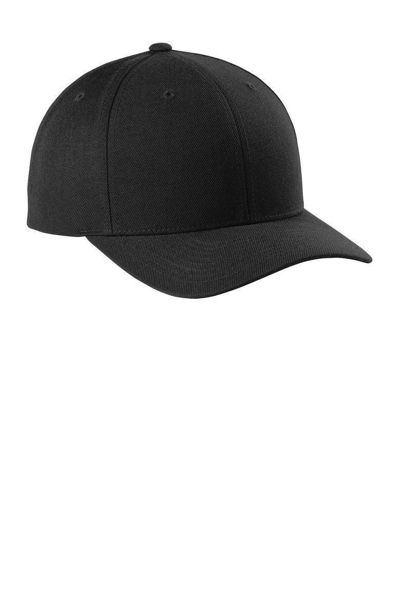 Sport-Tek Headwear OSFA / Black Sport-Tek STC43: Yupoong Curve Bill Snapback Cap