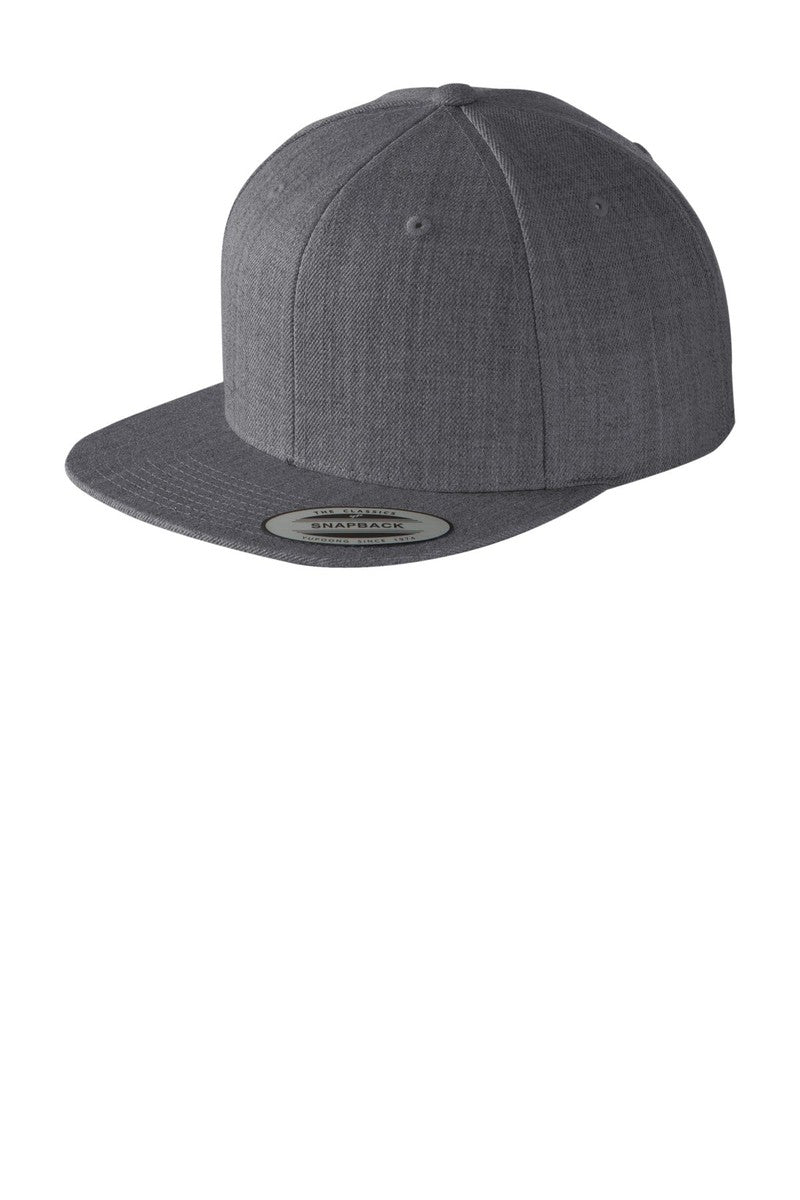 Sport-Tek Headwear OSFA / Dark Heather Grey Sport-Tek STC19: Yupoong Flat Bill Snapback Cap