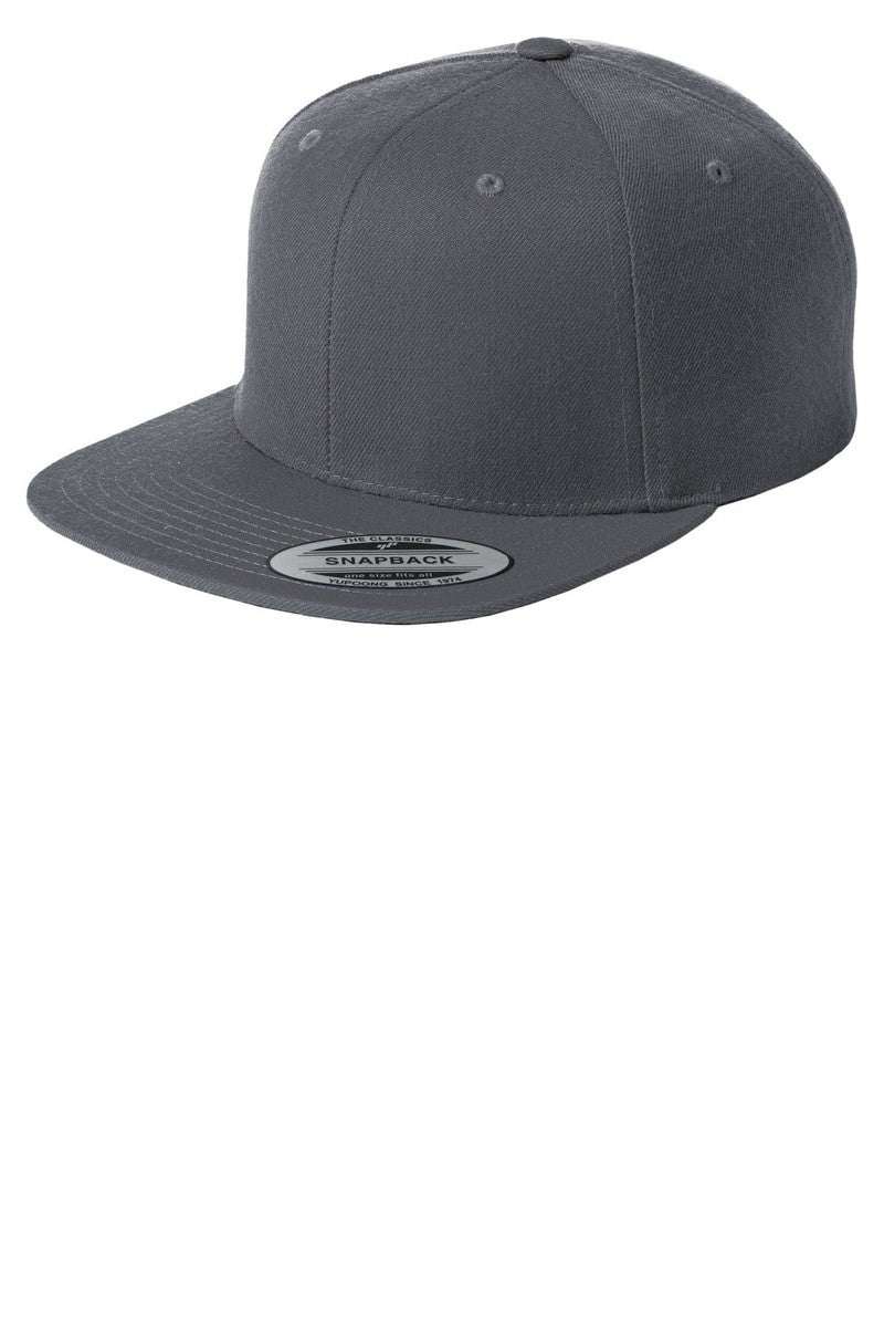 Sport-Tek Headwear OSFA / Graphite Sport-Tek STC19: Yupoong Flat Bill Snapback Cap