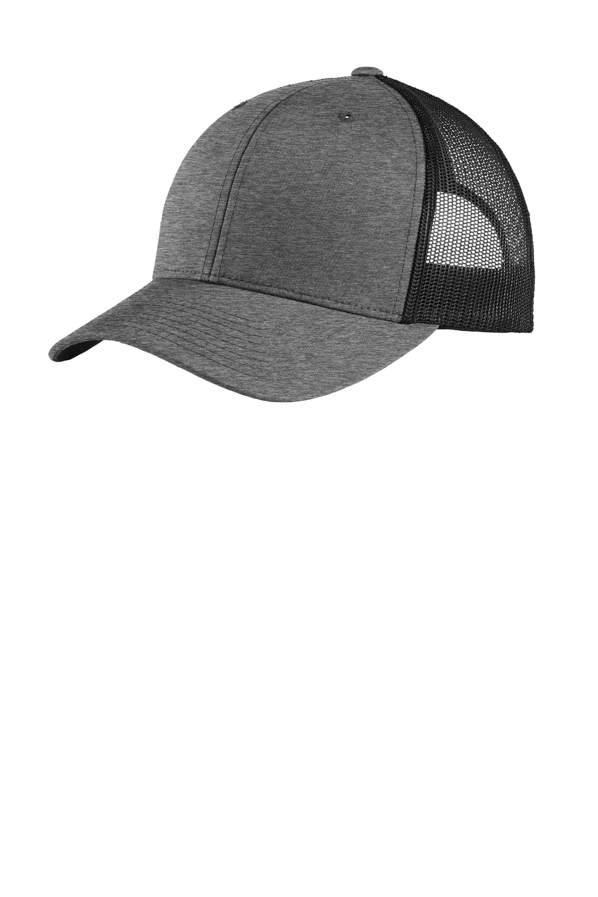 Sport-Tek Headwear OSFA / Heather Grey/ Black Sport-Tek STC39 Yupoong Retro Trucker Cap