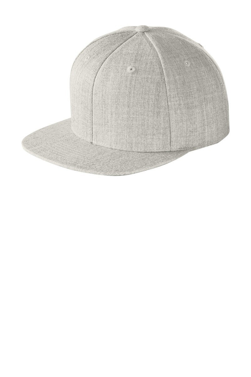 Sport-Tek Headwear OSFA / Heather Grey Sport-Tek STC19: Yupoong Flat Bill Snapback Cap