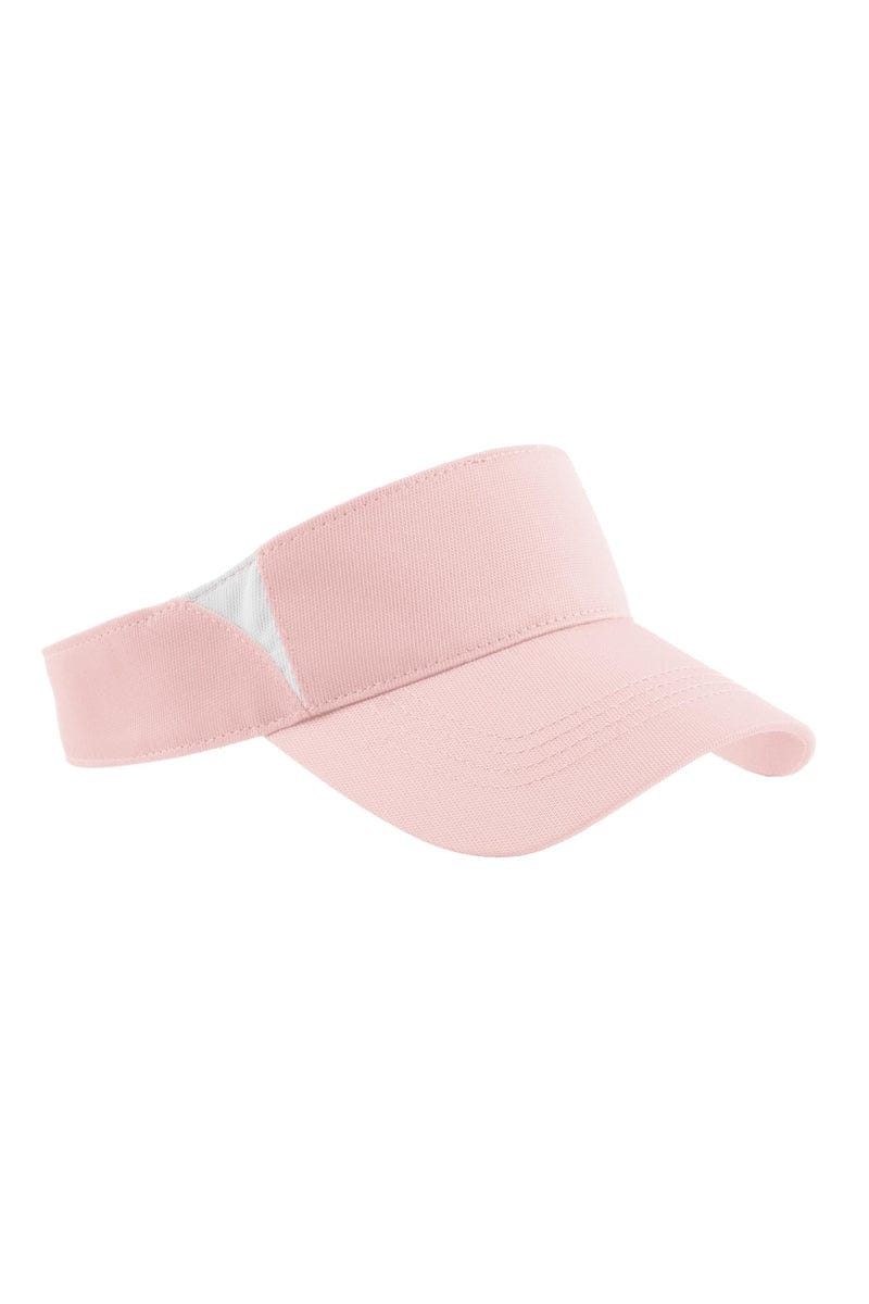 Sport-Tek STC13 Dry Zone Colorblock Visor in Light Pink/ White