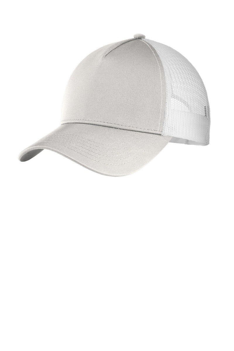 Sport-Tek Headwear OSFA / Silver/ White Sport-Tek STC36: PosiCharge Competitor Mesh Back Cap
