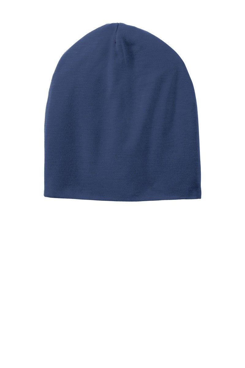 Sport-Tek Headwear OSFA / True Navy Sport-Tek STC35: PosiCharge Competitor Cotton Touch Jersey Knit Slouch Beanie