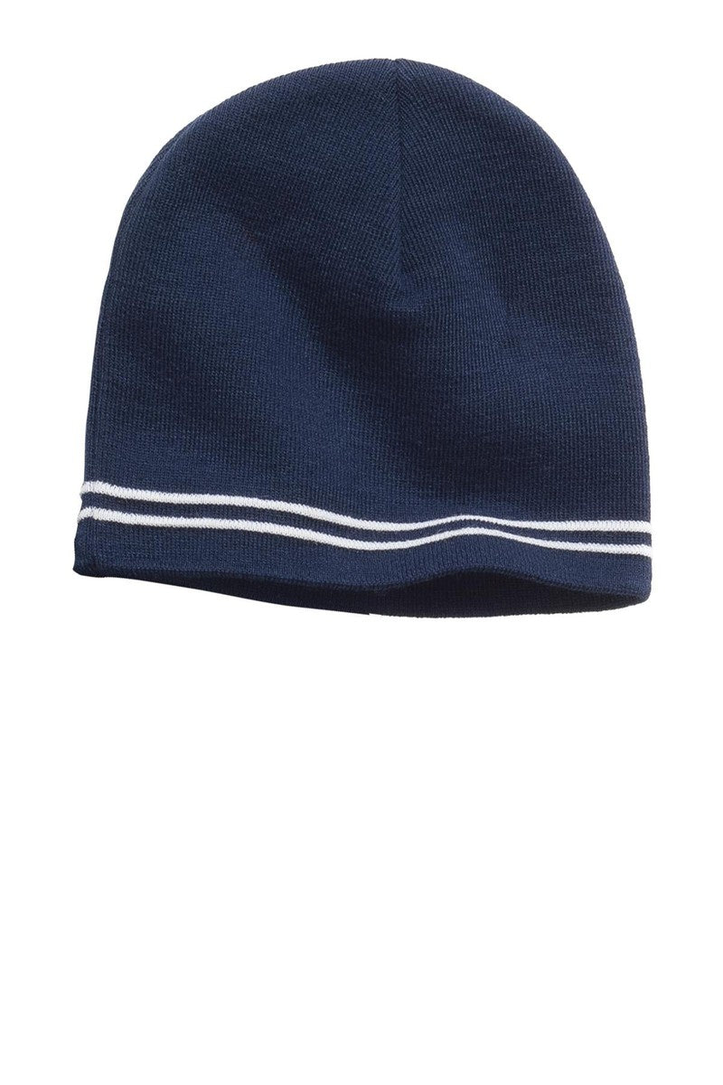 Sport-Tek Headwear OSFA / True Navy/ White Sport-Tek STC20: Spectator Beanie