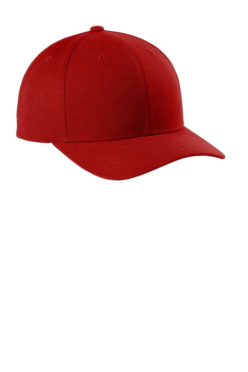 Sport-Tek Headwear OSFA / True Red Sport-Tek STC43: Yupoong Curve Bill Snapback Cap