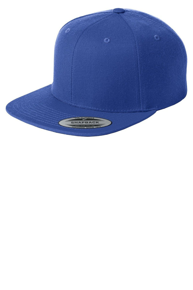 Sport-Tek Headwear OSFA / True Royal Sport-Tek STC19: Yupoong Flat Bill Snapback Cap