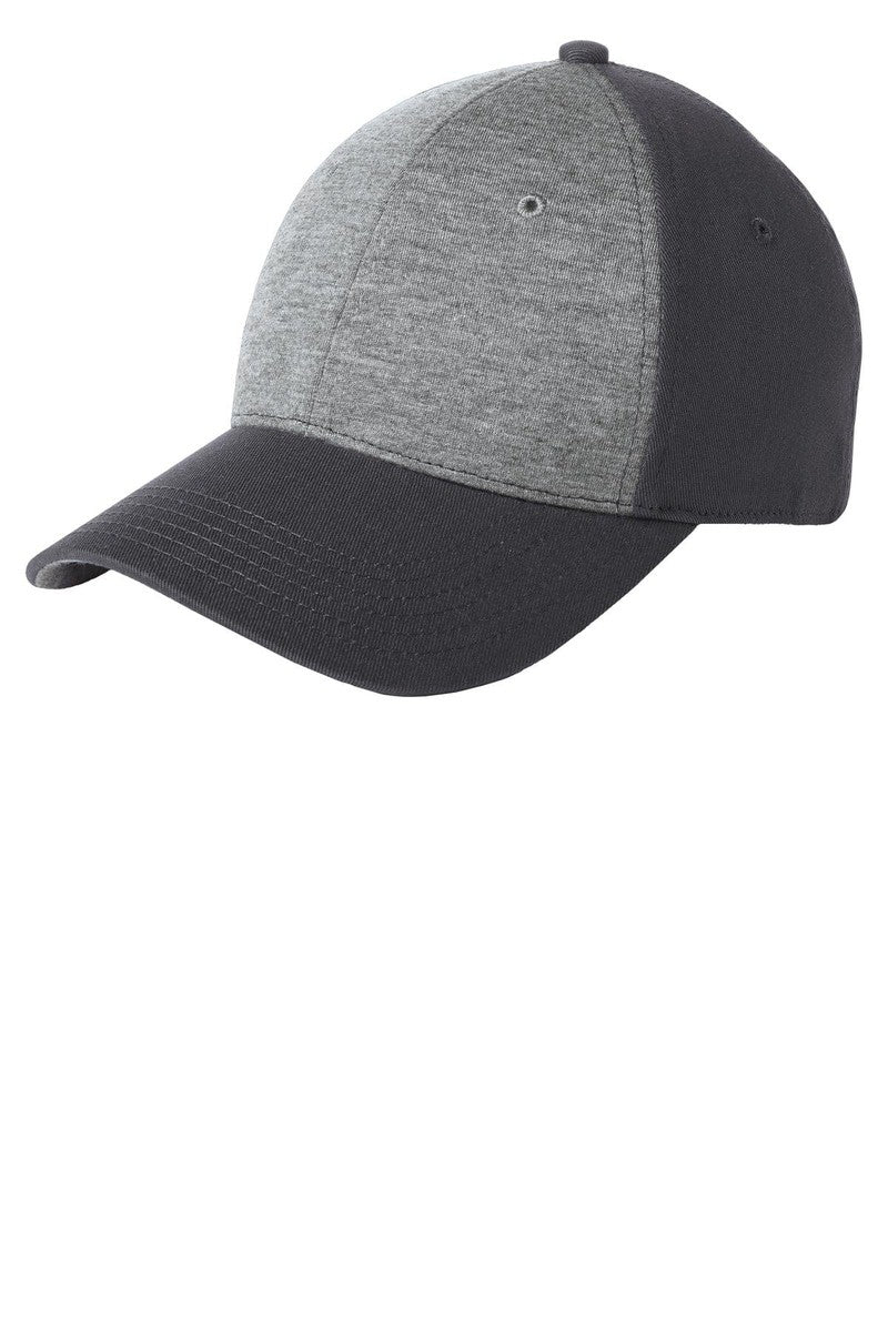 Sport-Tek Headwear OSFA / Vintage Heather/ Iron Grey Sport-Tek STC18: Jersey Front Cap
