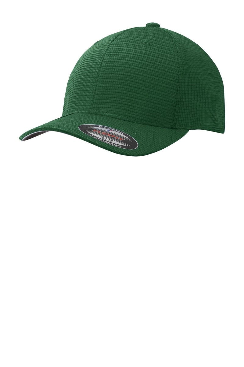 Sport-Tek Headwear S/M / Forest Green Sport-Tek STC33: Flexfit Grid Texture Cap