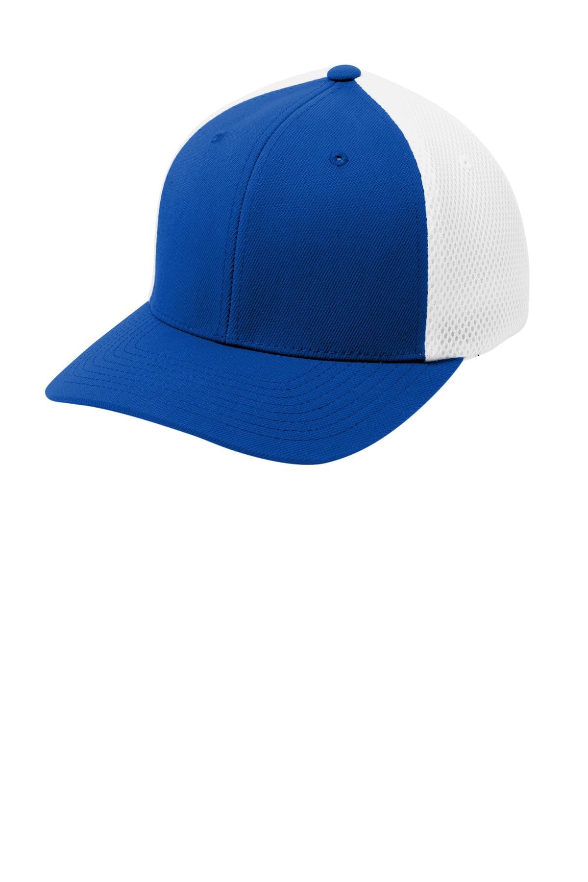Sport-Tek Headwear S/M / True Royal/ White Sport-Tek STC40 Flexfit Air Mesh Back Cap