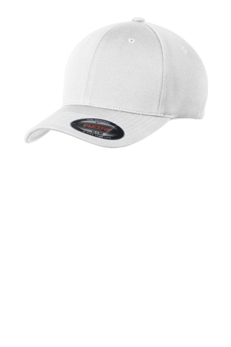 Sport-Tek Headwear S/M / White Sport-Tek STC22: Flexfit Cool & Dry Poly Block Mesh Cap