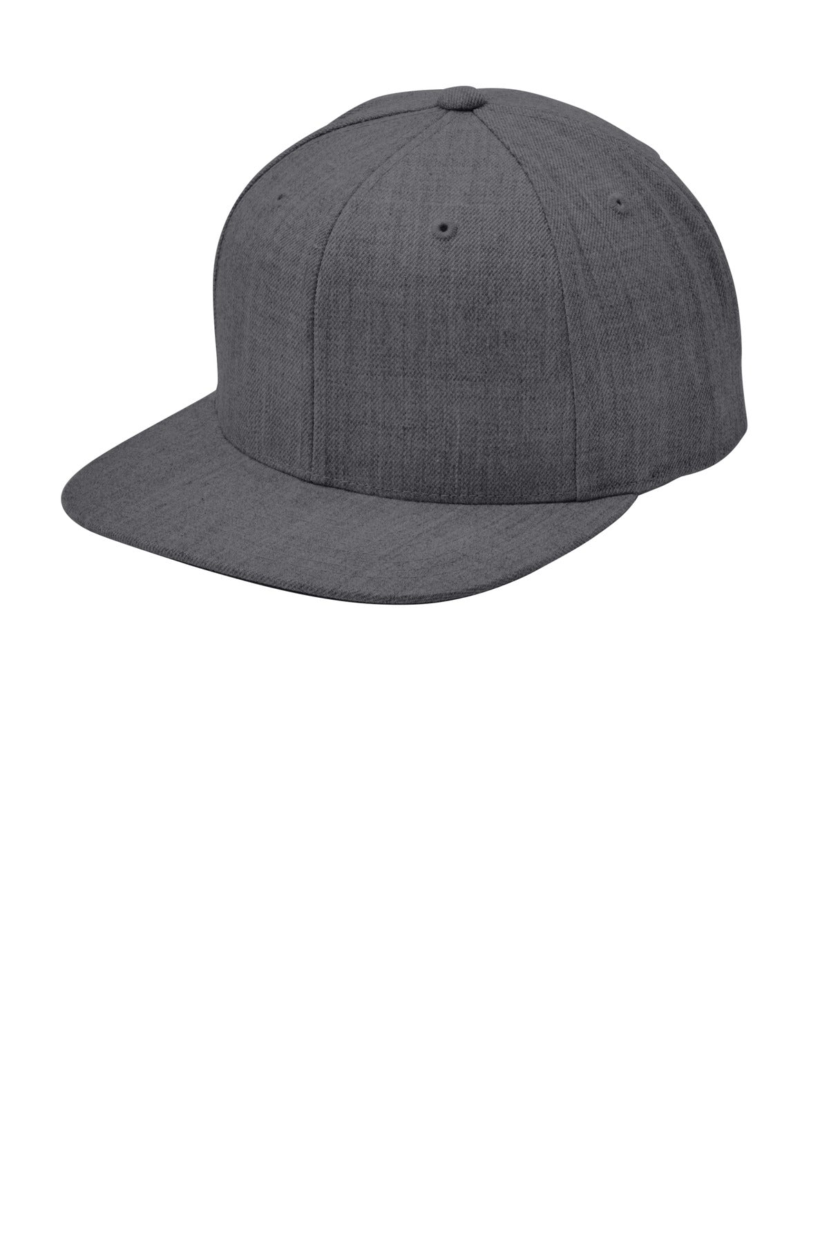 Sport-Tek Headwear Sport-Tek STC19 Yupoong Flat Bill Snapback Cap