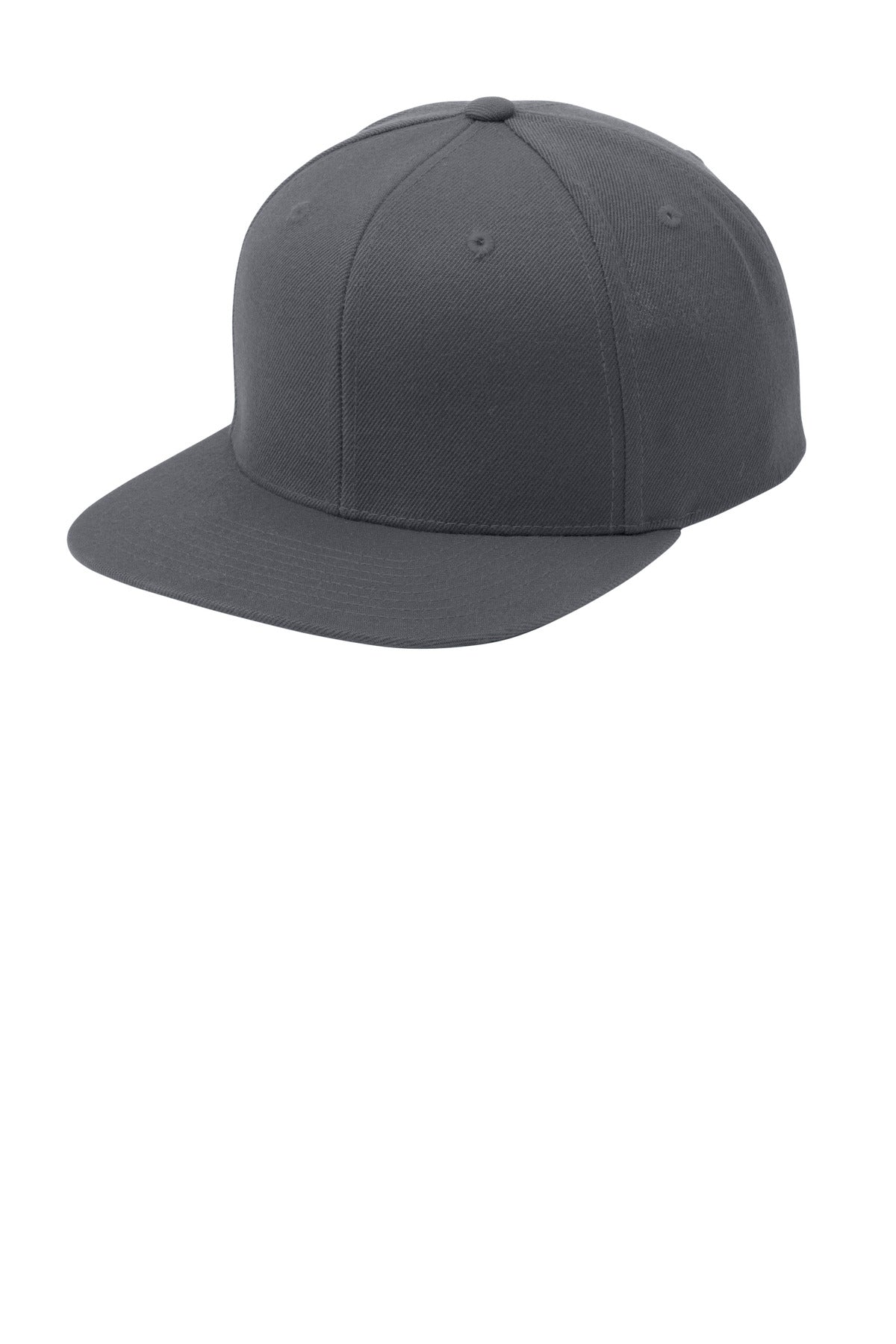 Sport-Tek Headwear Sport-Tek STC19 Yupoong Flat Bill Snapback Cap