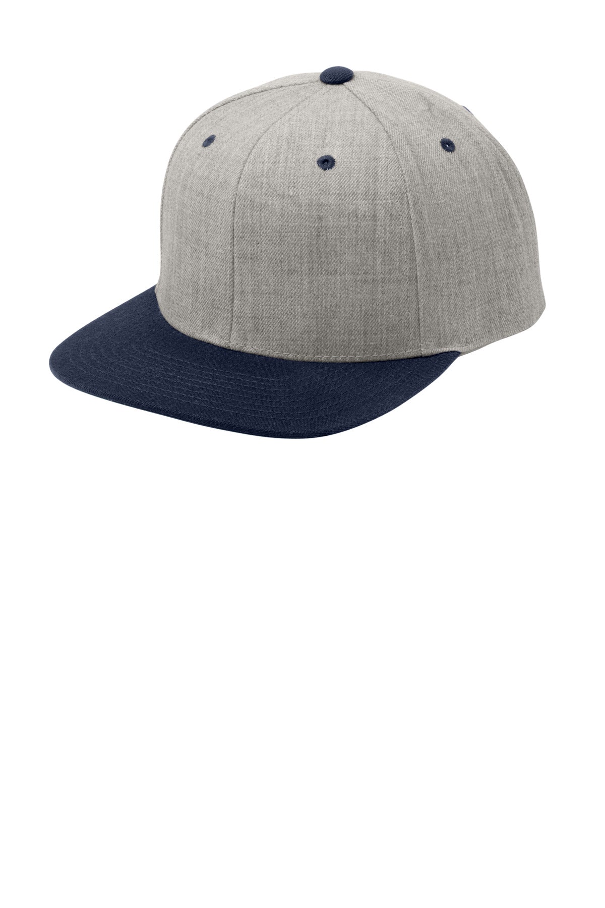 Sport-Tek Headwear Sport-Tek STC19 Yupoong Flat Bill Snapback Cap