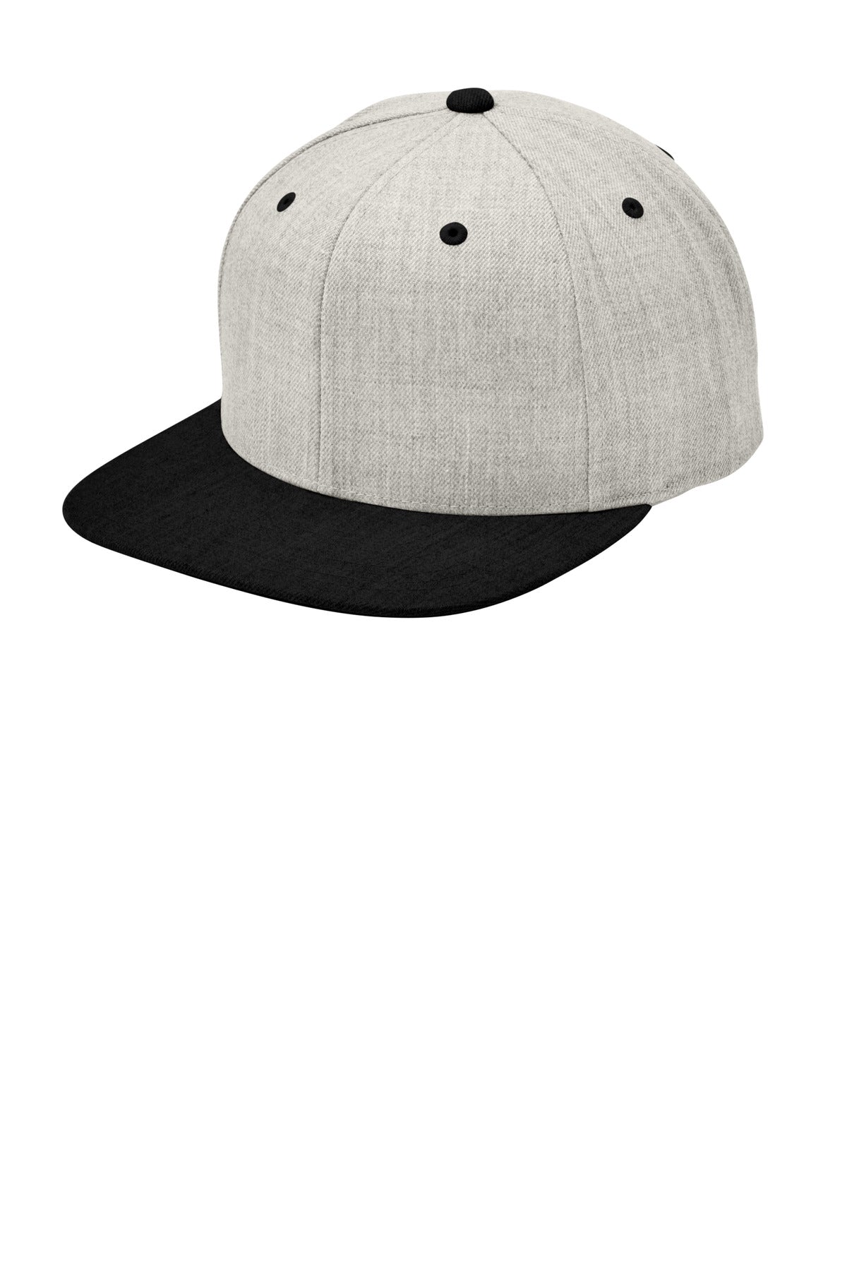 Sport-Tek Headwear Sport-Tek STC19 Yupoong Flat Bill Snapback Cap