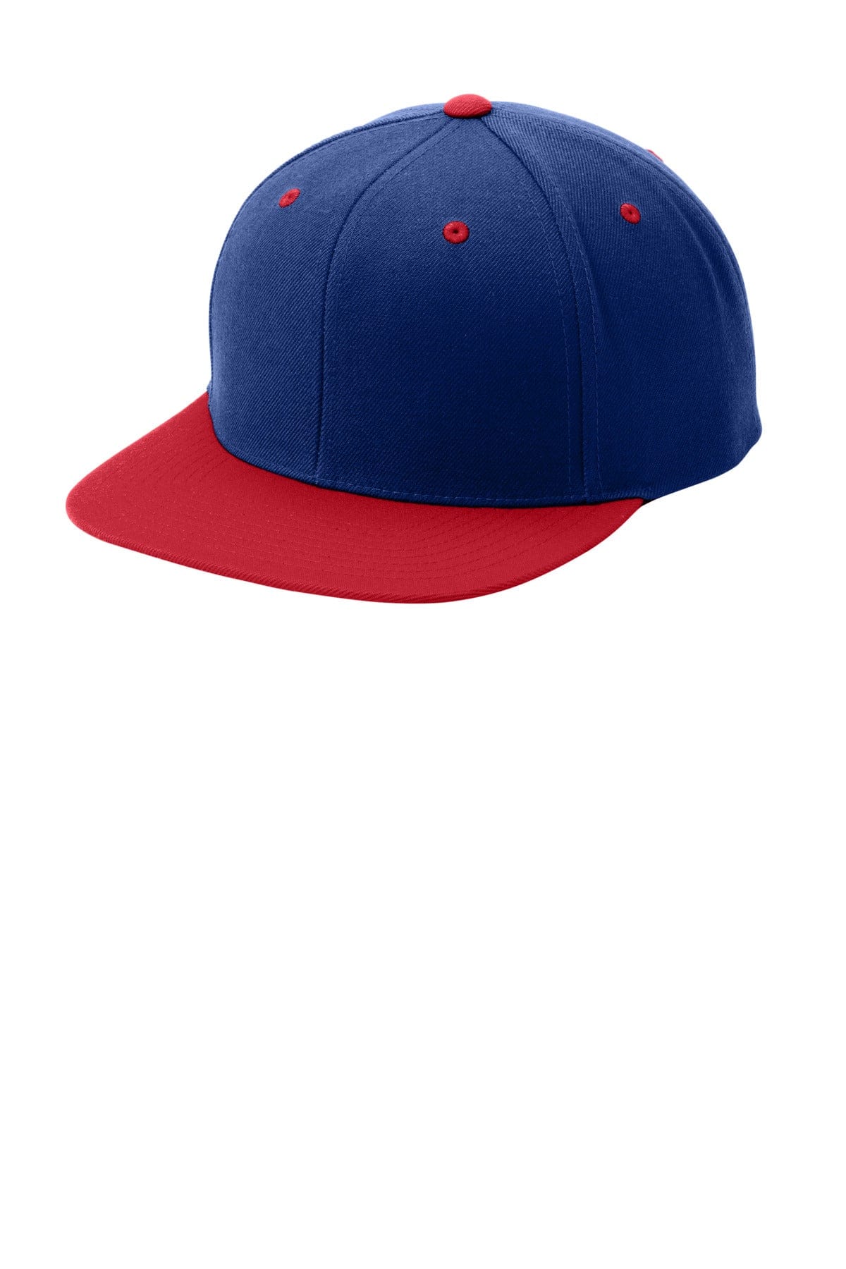 Sport-Tek Headwear Sport-Tek STC19 Yupoong Flat Bill Snapback Cap