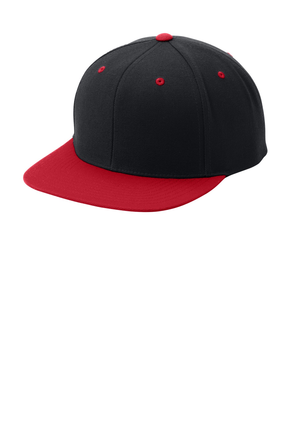 Sport-Tek Headwear Sport-Tek STC19 Yupoong Flat Bill Snapback Cap