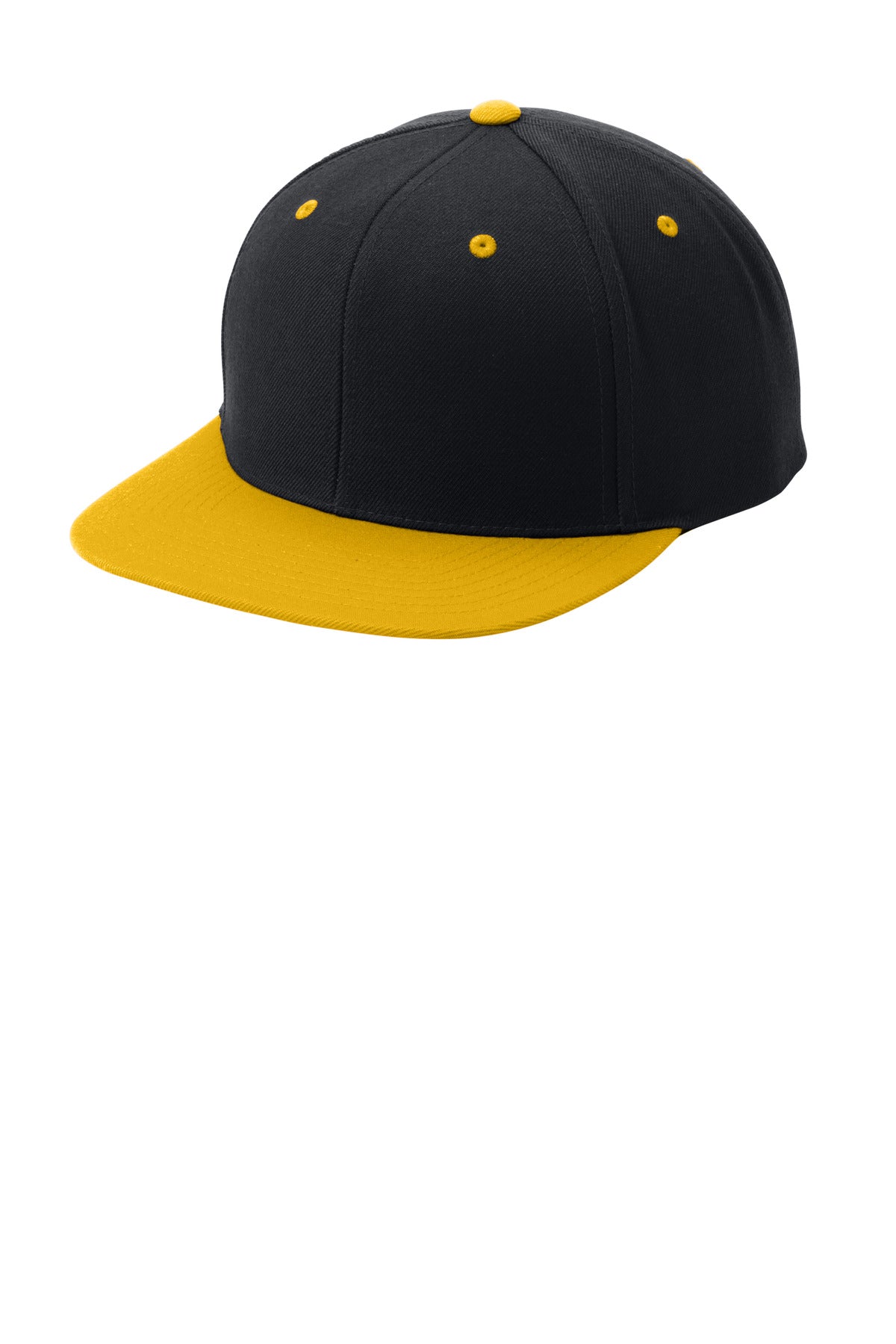 Sport-Tek Headwear Sport-Tek STC19 Yupoong Flat Bill Snapback Cap