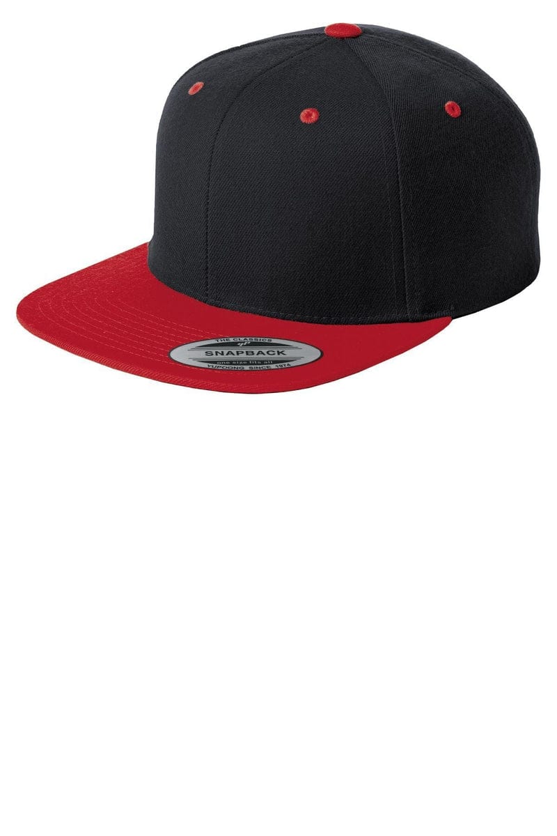 Sport-Tek Headwear Sport-Tek STC19: Yupoong Flat Bill Snapback Cap