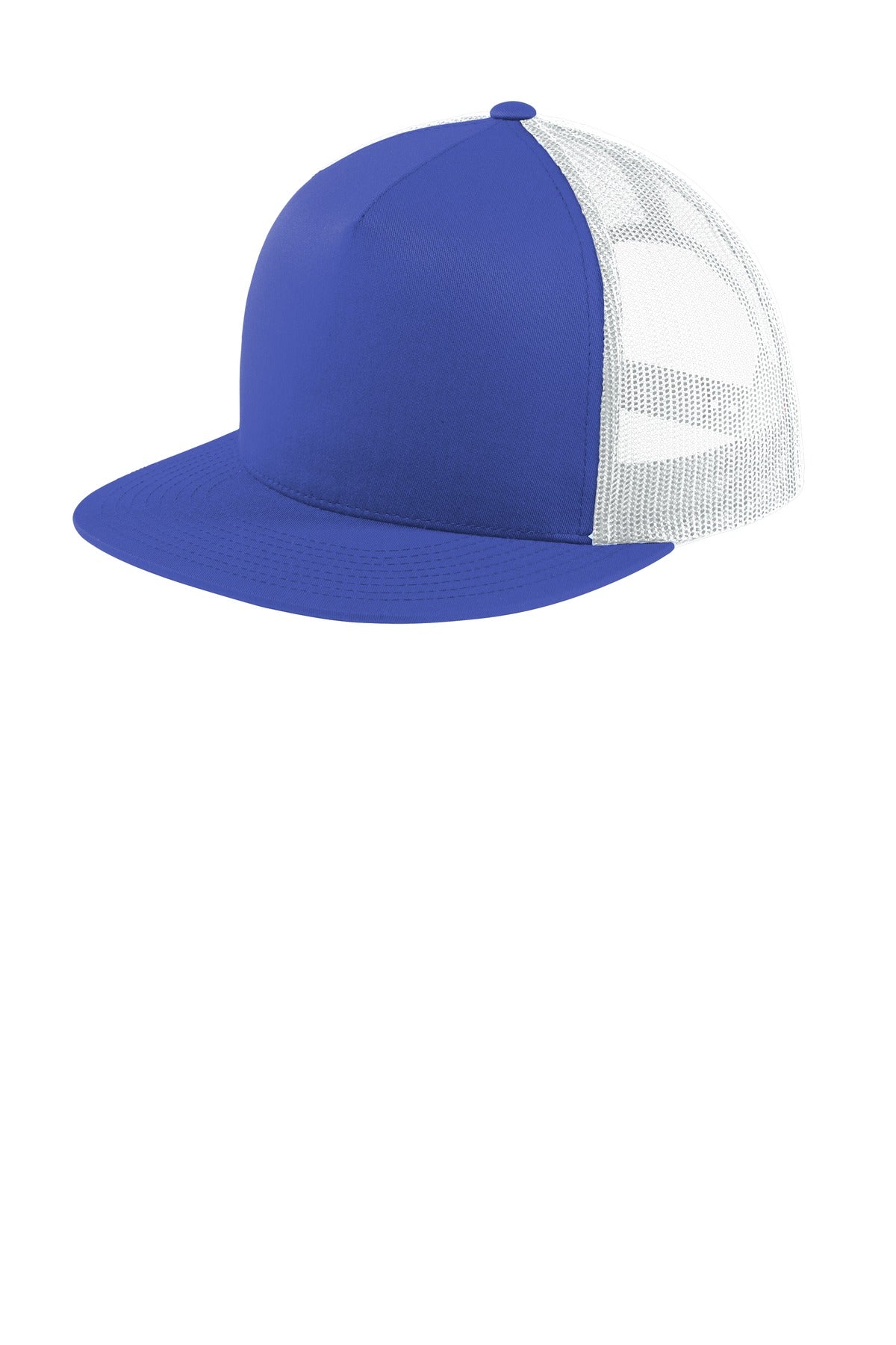 Sport-Tek Headwear Sport-Tek STC38 Yupoong 5-Panel Classic Trucker Mesh Back Cap