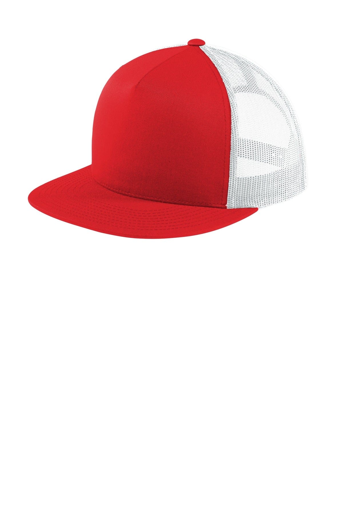 Sport-Tek Headwear Sport-Tek STC38 Yupoong 5-Panel Classic Trucker Mesh Back Cap