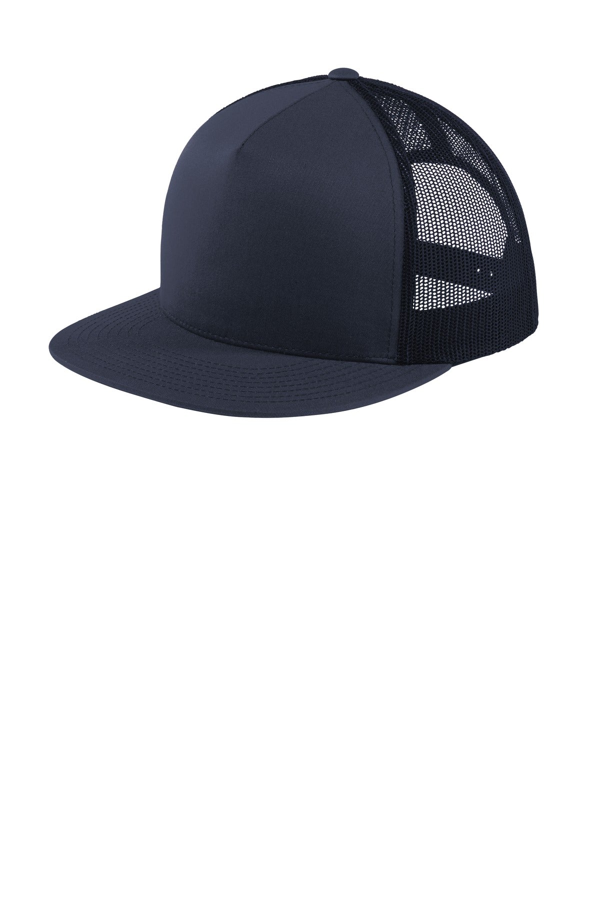 Sport-Tek Headwear Sport-Tek STC38 Yupoong 5-Panel Classic Trucker Mesh Back Cap