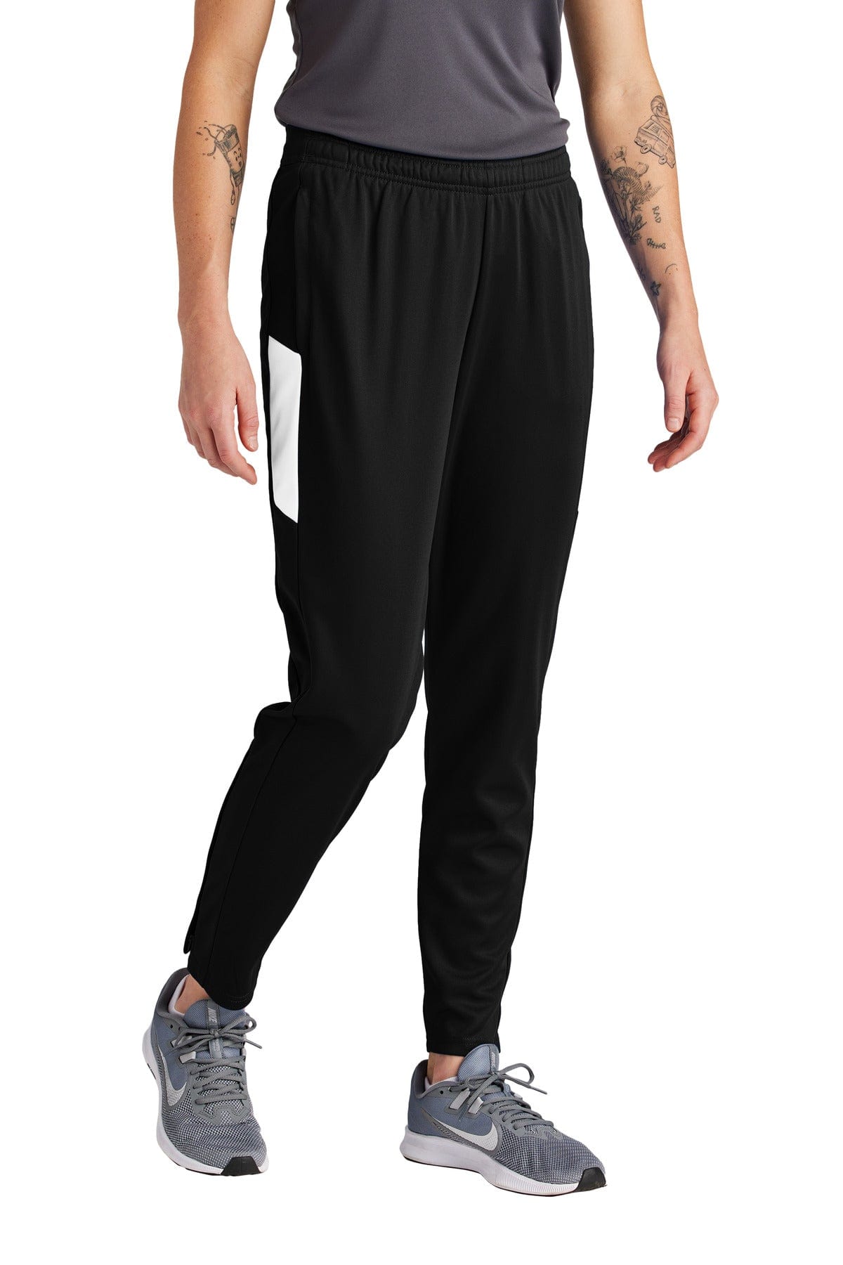 Sport-Tek Ladies 4XL / Black/ White Sport-Tek LPST800: Ladies Travel Pant