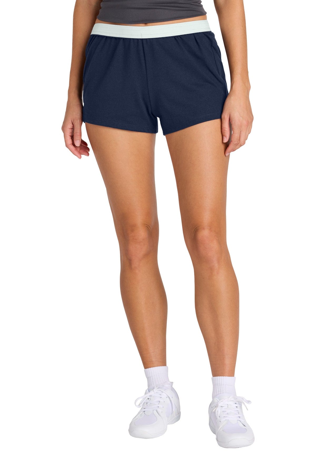 Sport-Tek ® Women's Jersey Knit Squad Short LST311 in True Navy
