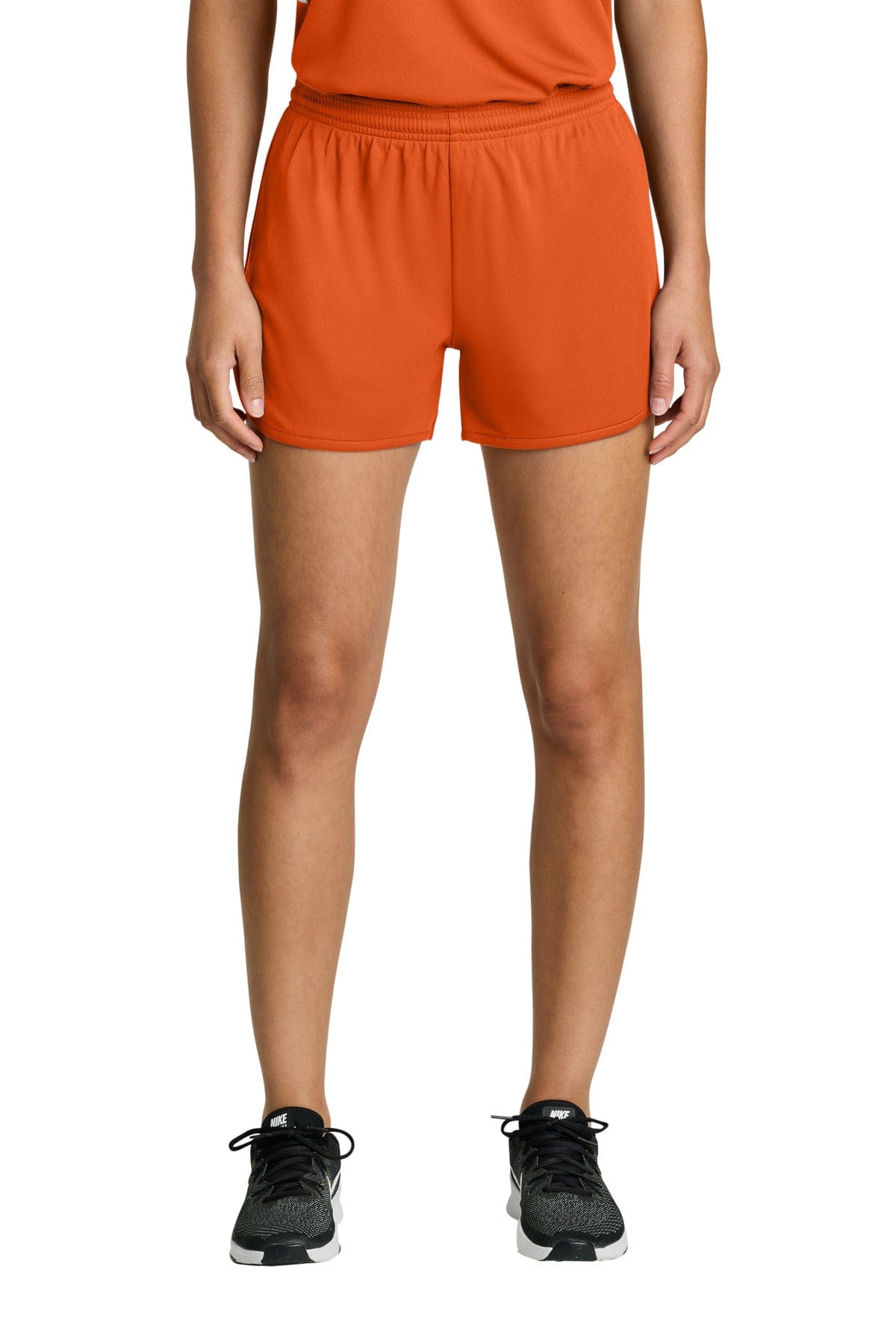 Sport-Tek ® Women's Club 3' Track Short LST447 in Deep Orange