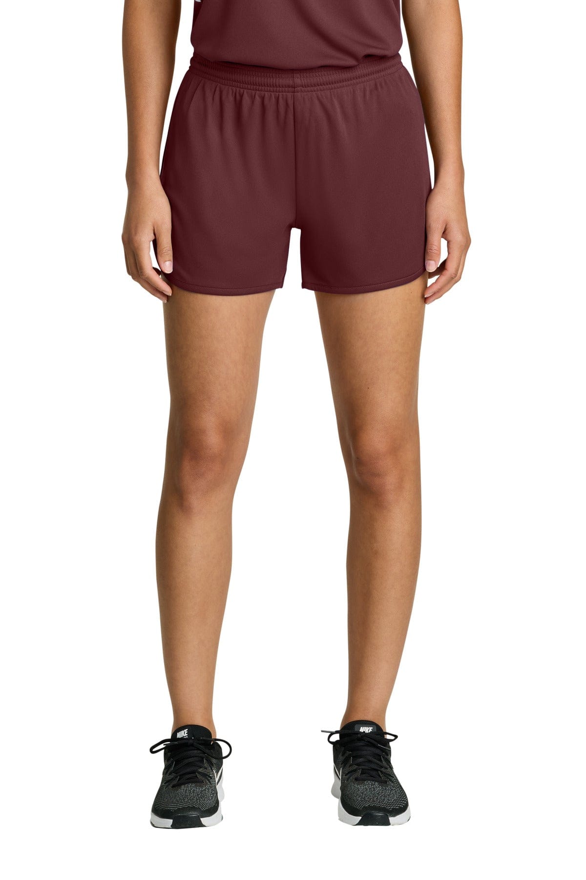 Sport-Tek ® Women's Club 3' Track Short LST447 in Maroon