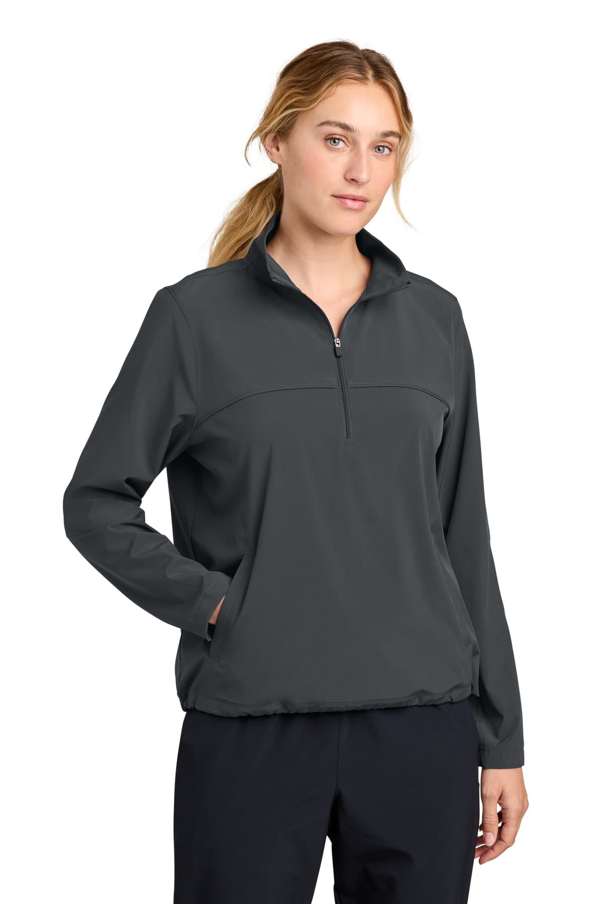 Sport-Tek LST481 XS / Iron Grey Sport-Tek ®  Women's Repeat 1/2-Zip LST481
