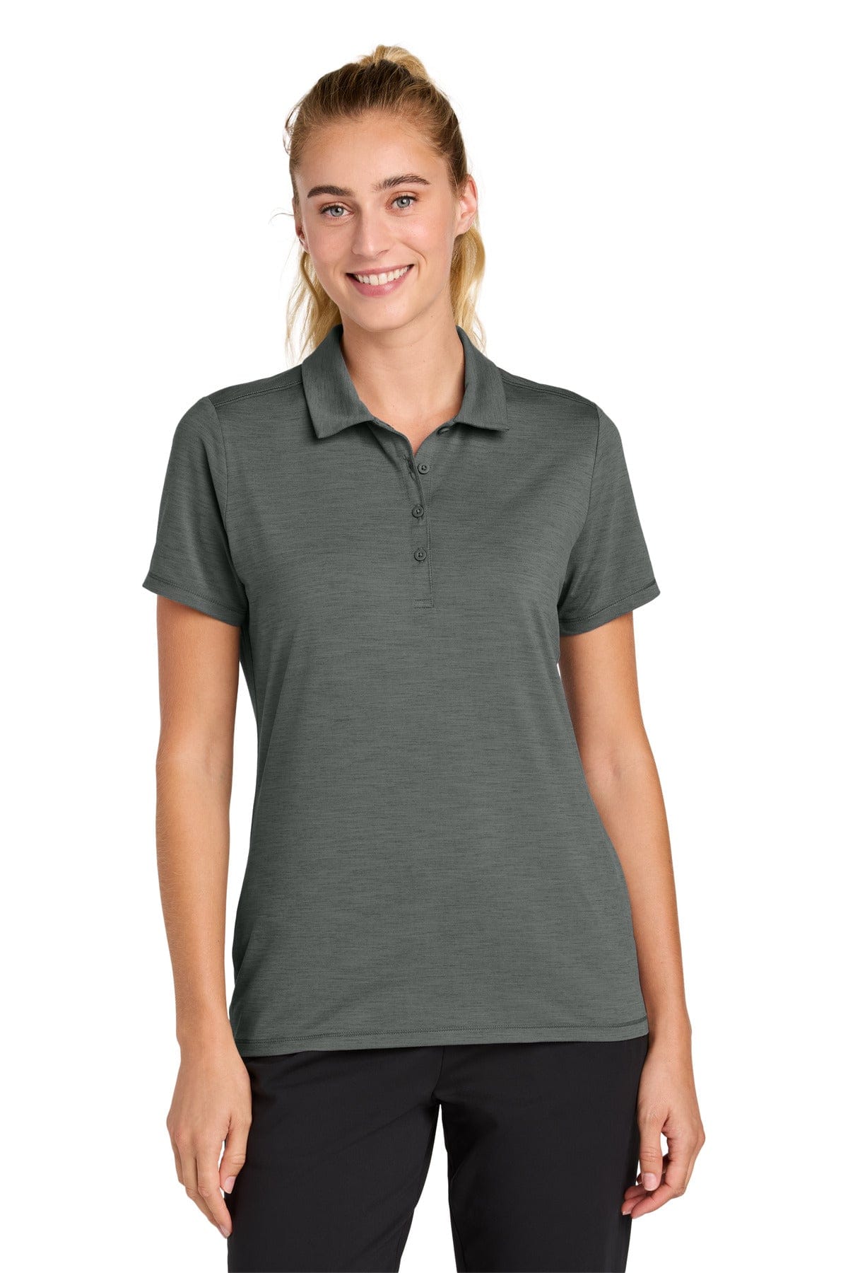 Sport-Tek ® Women's Versa Polo LST490 in Shadow Grey