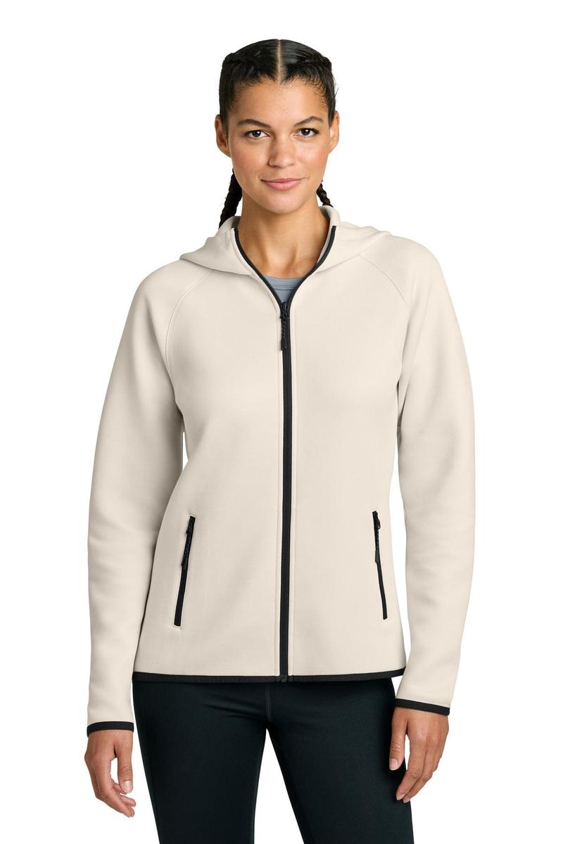 Sport-Tek Women's Phenom Full-Zip Hoodie LST840 in Ecru